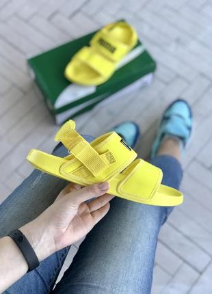 Сандали женские puma sandals летние черные босоножки жіночі босоніжки1 фото