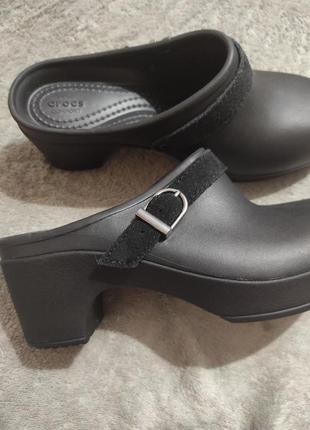 Крокси сандалі босоніжки шльопанці crocs sabo каблук