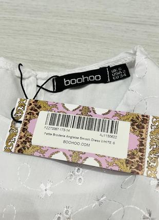 Біле плаття boohoo пляжна сукня біла туніка платье туника8 фото