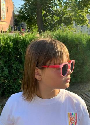 Очки солнцезащитные shrek детские 5-10 лет розовые с поляризацией4 фото