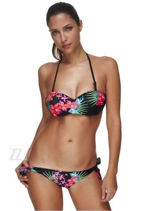 Хіт сезону! яскравий роздільний купальник з ліфом бандо hunkemöller р. м-l/10