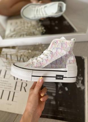 🌼🌺converse chuck taylor all star high d10r white pink 🌺🌼женские кеды конверс, кроссовки конверс женские, жіночі кеди конверс