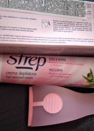 Крем для депіляції strep для обличчя і зони бікіні4 фото