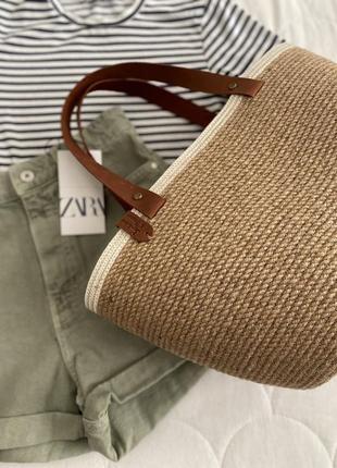 Сумка-кошик із джута, еко шопер, сумка корзинка из каната