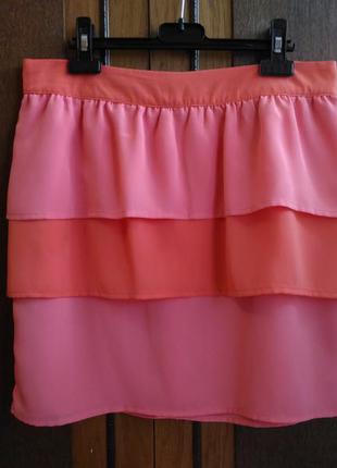 Очень красивая юбка с рюшами h&м