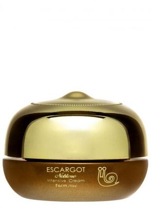 Антивозрастной улиточный крем для лица escargot noblesse intensive cream - 50 мл
