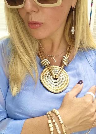 Костюм италия люкс коллекция шелковый тройка кардиган брюки и блузон8 фото