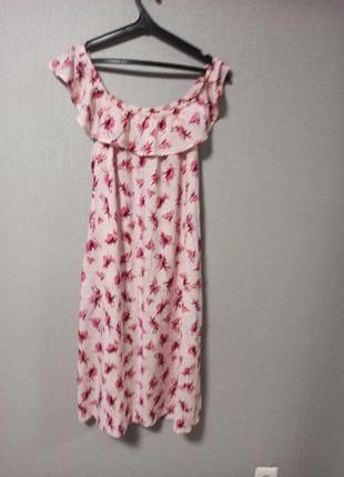 Легкий сарафан платье из вискозы в стиле кармен up fashion5 фото