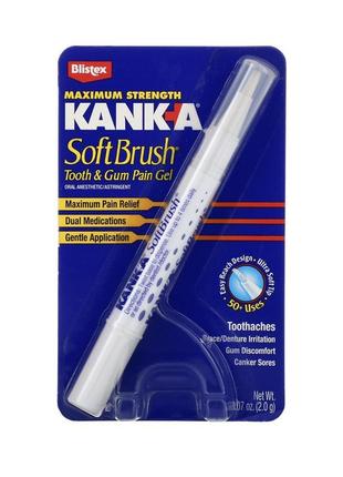 Blistex kank-a, softbrush, tooth & gum pain gel гель для ухода за полостью рта1 фото