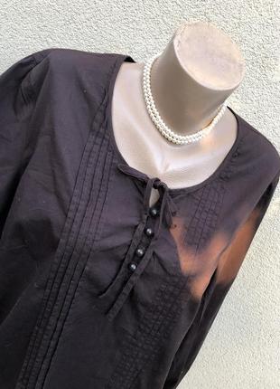 Блузка,туника,рубаха в этно,бохо стиле,хлопок-африка,большой размер3 фото