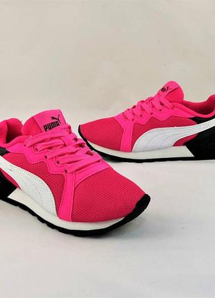 Женские розовые кроссовки puma пума5 фото
