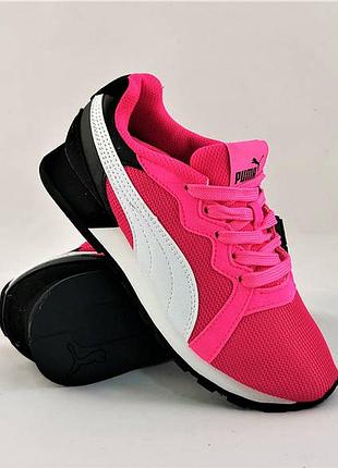 Женские розовые кроссовки puma пума7 фото