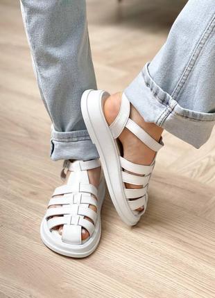 Босоніжки шкіряні 🖤🖤🖤 босоножки кожаные сандалі сандали8 фото
