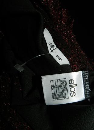 Трикотажна-стрейч,ошатна,мерехтлива блузка з люрексом,великого розміру,батал,ellos9 фото