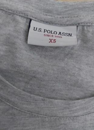 Хлопковая футболка с надписью бренда us.polo.assn.8 фото