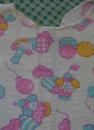 Байкова сорочка / кофточка для новонародженого малюка з клоунами3 фото