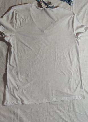 Комплект 2 шт футболка та майка blue motion, розмір m (40/42), білий та блакитний6 фото