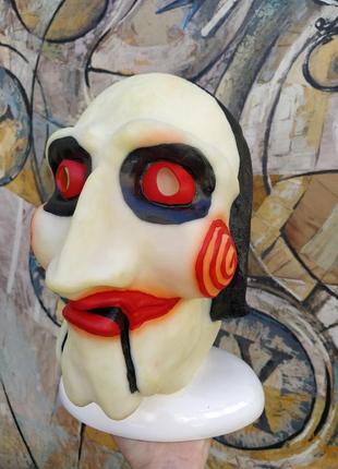 Маска резиновая латексные клоун, пила, хэллоуин маски есть разные, пишите.3 фото