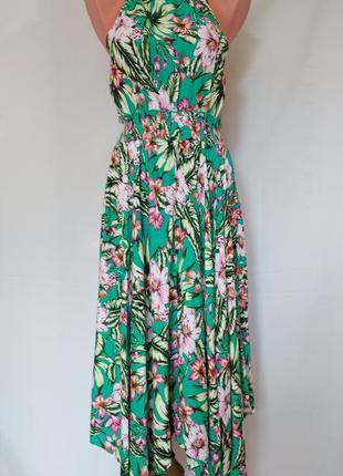 Шикарное платье- сарафан длинное (размер 10-12)3 фото
