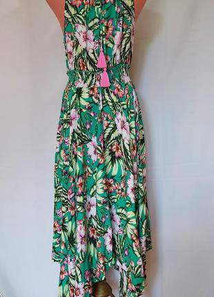 Шикарное платье- сарафан длинное (размер 10-12)2 фото