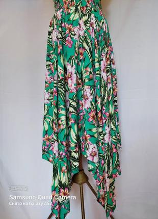 Шикарное платье- сарафан длинное (размер 10-12)7 фото