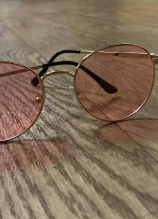 Очки солнцезащитные/ для имиджа / розовый оттенок очки