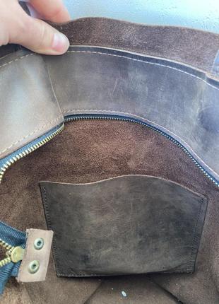 Кожаная сумка кожаная сумка шоппер baglet b008