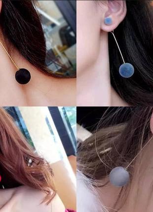 Серьги трансформеры сережки плюшевые