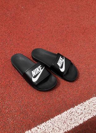 Nike slides black чоловічі капці найк чорні2 фото