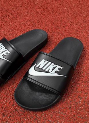 Nike slides black чоловічі капці найк чорні7 фото