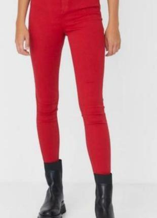 Червоні штани скині, красные брюки скини yessica