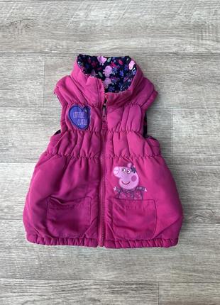 Жилетка peppa фірмова на 3 роки двостороння