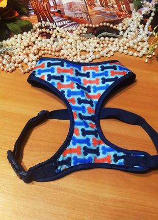 Стильний модний оригінальний повідок упряжка для песика шлея для собаки поводок модний дизайн новий