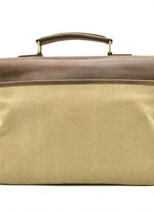 Мужская сумка из парусины с кожаными вставками rcs-3960-4lx бренда tarwa3 фото