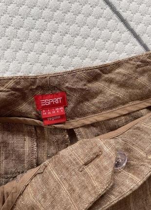 Штаны широкие брюки лён esprit2 фото