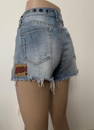 Короткі жіночі джинсові шорти2 фото