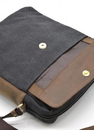 Мужская сумка парусина+кожа rg-1810-4lx от бренда tarwa4 фото