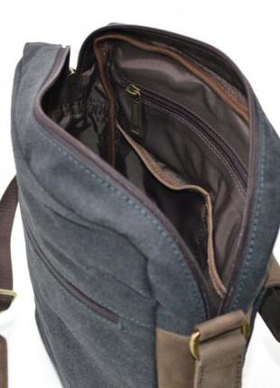 Мужская сумка парусина+кожа rg-1810-4lx от бренда tarwa6 фото