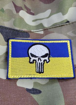 Шеврон череп прапор