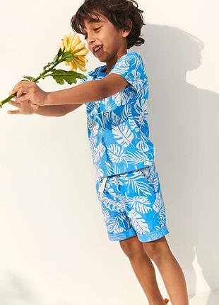 Костюм для мальчика h&m англия 3-6 лет 104-116 см футболочка и шортики