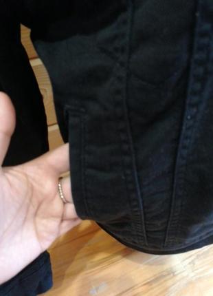 Меховая джинсовая куртка levis3 фото