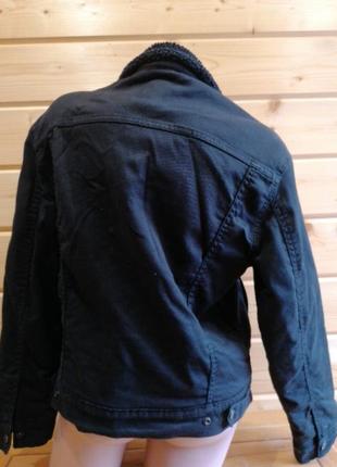 Меховая джинсовая куртка levis4 фото