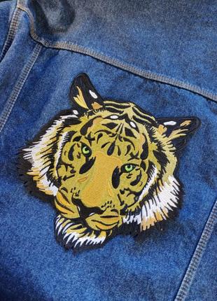 Нашивка аппликация вышивка огромный тигр1 фото