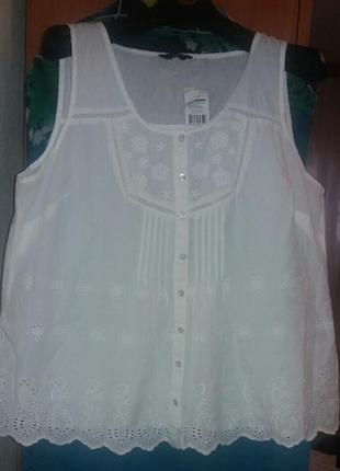 Батистовая блузка р.22 f&f