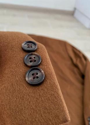 Чоловічий піджак блейзер шерсть, кашемір коричневий бежевий 52 l xl4 фото