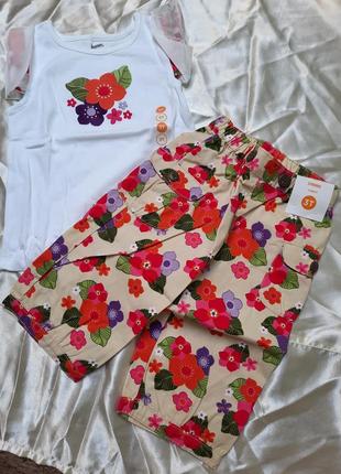 Комплект майка бриджи gymboree