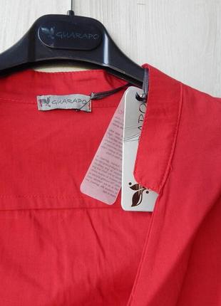 Сорочка червона з краваткою на декольте guarapo італія5 фото