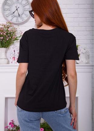 Актуальная однотонная женская футболка стрейч эластичная женская футболка стрейчевая женская футболка с принтом4 фото