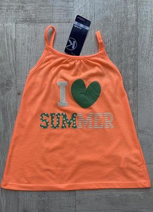 Яркая майка i love summer