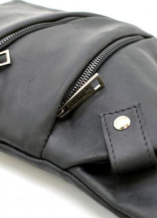Мужская сумка через плечо ra-6402-3md черная бренд tarwa7 фото